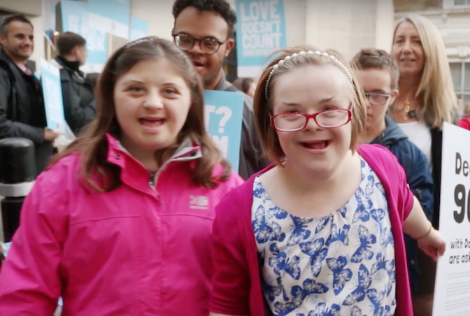 VIDEO: Letter for Jeremy Hunt from 900 people with Down’s syndrome and families delivered to his office