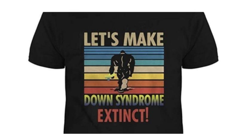 Down's syndrome extinct t-shirt